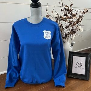 Back The Blue Crewneck Sweatshirt